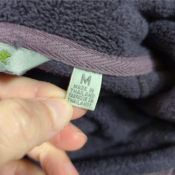 Horny Toad Purple Fleece Cowl Neck Sweater Women Size M Pullover Outdoor Camping - Picture 4 of 8